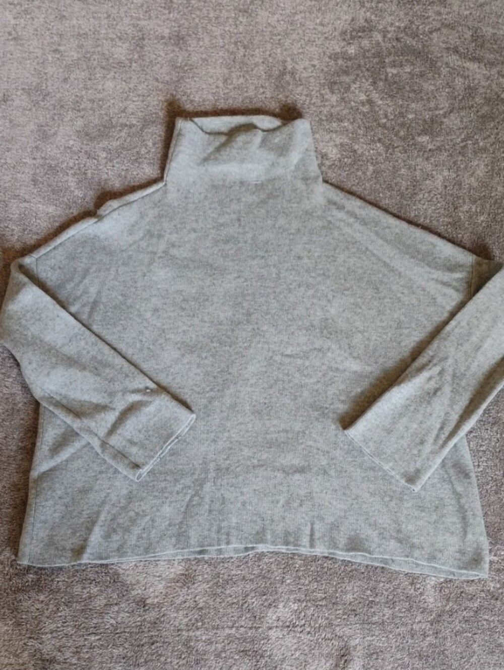 Vince Funnel Neck Pullover Medium Gray *Flawed*